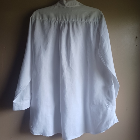 FOR CYNTHIA 100%LINEN BLOUSE - Picture 2 of 7